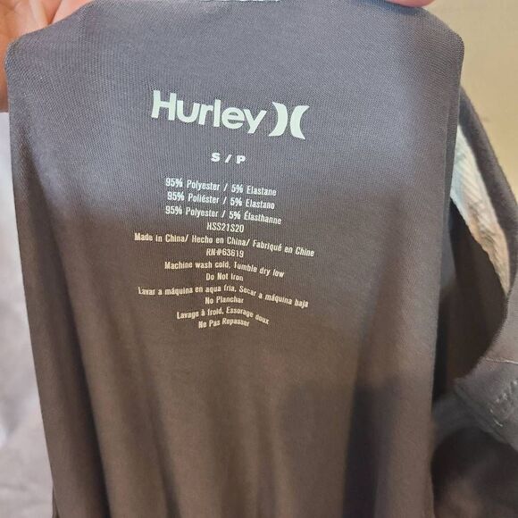 Hurley Grey & Pink Logo Soft & Cozy Tee Size Small - Picture 3 of 4